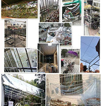 NIANXINN Telone Impermeabile in PVC Trasparente con Occhielli,Telone in Plastica Antipioggia Trasparente da 0,35mm,per Gazebo Esterno in Serra Telo di Copertura Protettivo,400g / M2 (2.4x5m/8x16.4ft)