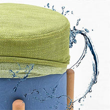 Sgabello Resistente per Soggiorno Semplici mobili for la casa in stile nordico Sgabelli in legno con rivestimento sfoderabile e lavabile in legno Sgabelli bassi Sgabello rotondo Pouf for sedie Sgabell