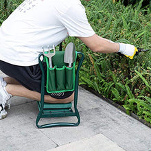 Sedile Taxi Da Giardino Con Borse Attrezzo Da Giardino Giardino Da Giardino Panca Portatile Panca Da Giardino Addensare Tappetino In Schiuma Eva Robusto Tubo In Acciaio Con Pratico Tubo Da Giardino