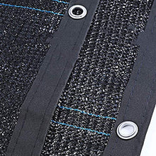 Tende da sole Ombra panno nero resistente ai raggi UV traspirante calore Shading netto della vela con occhielli Ideale for Pergola Patio Piscina Porticato 90% -95% Sunblock (Dimensioni: 3M × 10m) Dime