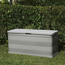LMYTech Scatola di Magazzinaggio da Giardino 280 L Grigio Chiaro Grigio Light Outdoor Padded Room