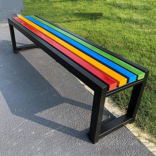 Panca da Giardino 150 Cm / 180 Cm, Panchina da Giardino per Terrazza Giardino in Legno Massello, Panchina da Terrazza da 3-4 Posti