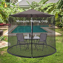 SHANCL Ombrellone Schermo Parasole zanzariera Patio Copertura dell'ombrello Zanzariera for Patio Tavolo Ombrello, Giardino Terrazzino Copertura dell'alloggiamento dei Furniture- Cerniera Mesh