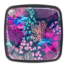 neon rainbow fish and sea weed Pomelli per Porta Set di 4 Pomelli per Mobili Manopole per Cassetti Cucina Armadio Vetro