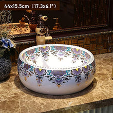 Lavabo in Ceramica -retrò - Rendere ad Alta Temperatura, Resistente all'Usura e allo Sporco, alla corrosione e alle Crepe, per Bagno, WC, Ufficio