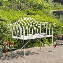 Sedia da Giardino in Metallo Semplice da Banco in Ghisa, Decorazione per Mobili in Metallo A 2 Posti per Patio Esterno, Facile da Montare, 130x40x94cm
