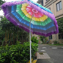 ZEH Pieghevole Ombrellone 1.7m Parasole Ombrellone con Tilt Palo di Alluminio, Protezione UV Esterna Portatile Ombrellone Ombrello, Antivento/Impermeabile FACAI