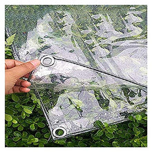 Yunyisujiao Telone Impermeabile Trasparente Panno Antipioggia Panno Ispessito，Balcone Riparato dal Vento E dalla Pioggia Telone Termoisolante，Strato di Plastica della Tela Cerata All'aperto