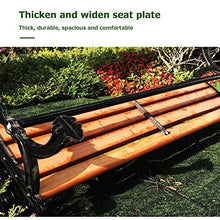 Panchina da Giardino All'aperto Panche da Terrazza per Tempo Libero, Panca da Patio Anticorrosione e Antiruggine Realizzata con Gambe in Alluminio e Legno Pino, Panca Spaziosa Comoda Facile Montare