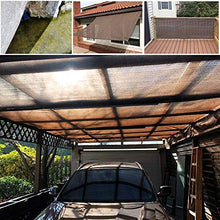 Vele parasole LQ dello Schermo for Balcone Patio Outdoor Sun Shades - Permeabile Durevole Cacao Rettangolare - for Yard Garden Outdoor Struttura e attività - Canopy Tenda (Size : W 90 x L 360-cm)