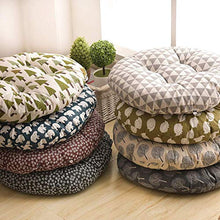 HYLX Cuscino Sedile, Cuscino Sedia, Cuscino Sgabello Rotondo, Cuscino Sedia Floreale Antiscivolo in Cotone Spesso, per Giardino, terrazza Esterna