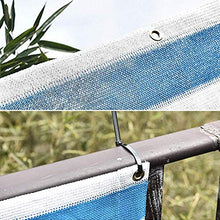 Balcone Protezione Rete per Recinzione Schermata Privacy Parabrezza 150GSM Ombreggiatura 80% per Terrazze All'aperto Parabrezza Solare Veranda della Piscina (Color : Blue White, Size : 1.2x5m)