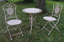 Mobili da Giardino Set Giardino Tavolo e 2 sedie in Ferro Antico Stile Rosa