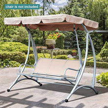 Basisago - Copertura di ricambio per dondolo, impermeabile, copertura per amaca da cortile, copertura per tetto da giardino, esterno, tessuto Oxford UV, impermeabile e resistente allo sporco