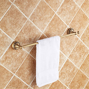 MBYW moderno minimalista portasciugamani portasciugamani da bagno portasciugamani antico singolo portasciugamani in rame intagliato barra porta asciugamani bagno accessori Adatto per il bagno