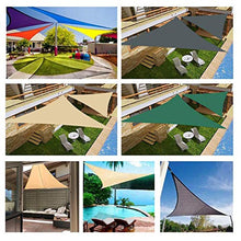 WWYL Tenda da Sole Vela Impermeabile da Esterno Giardino Patio Party Protezione Solare Tenda da Sole Tettoia A Triangolo Blocco UV 98% per Cortile Esterno Estivo (Blu,4 x 4 x 4 m)