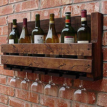 Tavolo Wine Rack Scaffale da parete per vino Scaffale da parete in legno per vino Vintage Parete appeso al muro Cantinetta per vino Creativo Tazza Cremagliera per vino Cremagliera per il vino Set di c