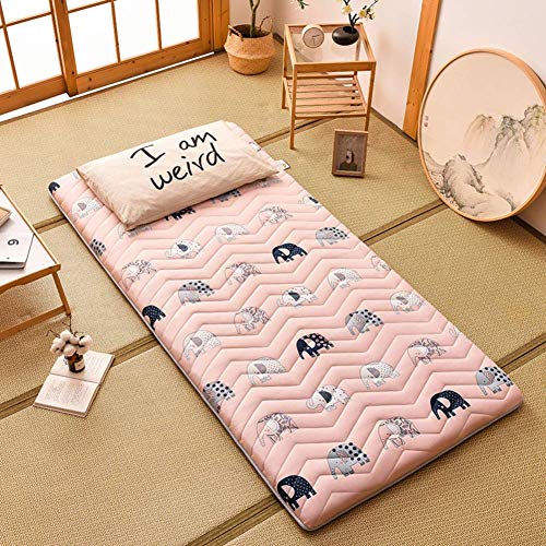 Z&HA Tatami Tappetino, 5 cm di Spessore Tappetino futon MattressTopper Tradizionale Giapponese futon ispessite Queen Size Standard Dimensione Dorm,H,100x190cm