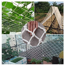 MFLASMF Rete di Sicurezza Protezione per Balcone Rete di Sicurezza per Bambini da Esterno, Rete Decorativa Rete Protettiva Bianca Rete in Corda di Nylon Intrecciata per Arrampicata Rete do