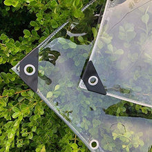LSXIAO Trasparente Telone, Balcone Cortina Antipioggia, Copertura in PVC Resistente, Completamente Impermeabile Orlo in Corda di Nylon con Occhiello per Terrazze, Mobili da Giardino