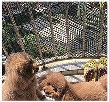 NNFHW Rete in Plastica Nera Recinzione di Sicurezza Bambini Rete Anticaduta Balcone Recinzione da Giardino Rete da Pollo Gatti Rete da Riproduzione Protezione Prato Rete da Arrampicata Piante 1x10m