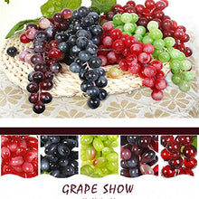 BIGBOBA. 24 Grano/personalità Simulazione Plastica Frutta UVA Stringa Decorazione,Verde Protezione Ambientale Decorazione Domestica in Rattan