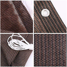 WXQIANG 90% Paralume in Tessuto Parasole Panno Taped Bordo con Occhielli, Mesh Ombra Net for Pergola Copertura della Volta - Brown Protezione Solare, Isolamento Termico (Size : 3×8M)