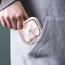 Astuccio portapillole, portapillole, portapillole, 4/6 scomparti, visibile e trasparente, scomparto portatile per pillole diviso, porta medicinali per uso quotidiano/viaggio