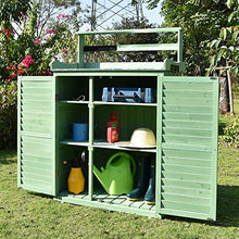 WMQ Casetta da Giardino, Mobile da Giardino Snello in Abete, con Tetto a Falde per riporre Oggetti, 870x450x1200mm