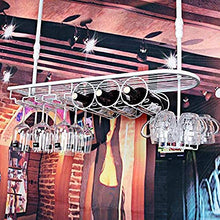 Y DWAYNE Portabottiglie da Vino in Metallo Moderno Portabottiglie da Vino Portabottiglie da Appendere, Portabottiglie da Vino, Portabottiglie da Cucina Bar-100x25cm_Black
