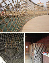WEIFAN Rete per Corda da Arrampicata - Rete per parascale, reti Decorative per soffitto per Protezione per Bambini all'aperto Rete Decorativa per Arrampicata Anti-Caduta (10 mm x 120 mm)