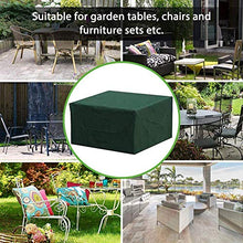 Coperture Set Arredo Giardino Impermeabile, Copertura Tavolo Esterno Telo Protettivo Rettangolare Antivento/UV/Impermeabile, Strappo 210D Oxford per Tavolo Sedie Esterni,205 * 104 * 71cm