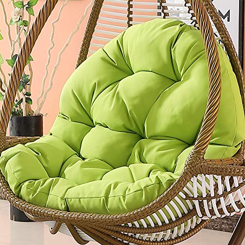 YAYONG Hanging Egg Hammock Cuscini per sedie Senza Supporto Poliestere Altalena Spessa Cuscino per Sedile Impermeabile Lavabile Verde (Solo Cuscino)