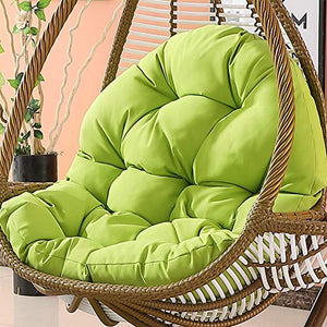 YAYONG Hanging Egg Hammock Cuscini per sedie Senza Supporto Poliestere Altalena Spessa Cuscino per Sedile Impermeabile Lavabile Verde (Solo Cuscino)