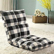 Divano pigro poltrona singola tatami divano letto balcone camera da letto piccolo divano letto singolo poltroncina multifunzione sul letto pieghevole morbida e confortevole ( Color : Black )
