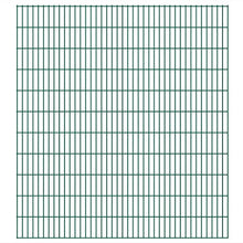 vidaXL Set21 Pannelli di Recinzione 2D Giardino 2008x2230mm 42m Verde in Acciaio