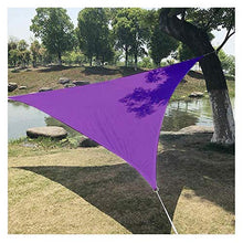 fdxcf Recinzione sole Tenda a vela, all'aperto Sun tonalità della maglia Triangolo Destra protezione solare anti-UV Park Terrace parco divertimenti poliestere resistente allo strappo, 12 colori,Viol