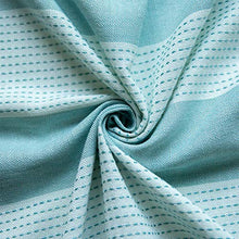 BKKENIDN Tovaglia, Tovaglia da Tavolo Impermeabile in Cotone Lino a Righe Semplici, Adatta per Tavolino, Tavolo Contenitore, Terrazza, Giardino, Scrivania