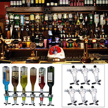 WHYYXA 6 Distributore di liquori, portabottiglie Montato a Parete, portabottiglie per maggiordomo da Bar, per Cocktail di Birra e Vino,25ml