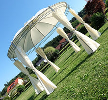 SAS Elegante Gazebo 3,5 Metri di Diametro con 6 Tende Modello 7073-A AS-S