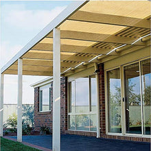 Balcone Privacy Ombra Sunblock Paralume con Occhielli, Telo Beige A Rete for Esterno, Cortile, Giardino, Fienile (Size : 3.5x8m)