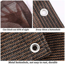 WUZMING Frangivista Balcone All'aperto Recinzione Copertura per Protezione della Privacy HDPE Anti UV con Occhielli Giardino Patio Copertura Balcone (Color : Brown, Size : 1.5x7m)