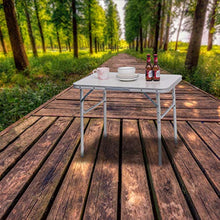 WOLTU CPT8131ws Tavolo da Campeggio Picnic Giardino Pieghevole Portatile Altezza Regolabile in MDF