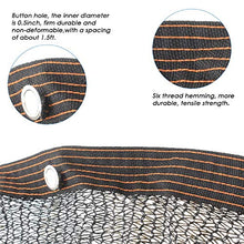AISENPARTS Parasole per Protezione Solare al 50% Rete Resistente ai Raggi UV Parasole per Esterno Nero con Occhielli Adatto per Patio Portico Protezione per Piscina Piante Fiori