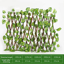 laoonl Recinzione artificiale a foglie – Simulazione regolabile – Rete di recinzione falsificata per foglie in rattan, recinzione decorativa per casa, matrimonio, giardino, balcone, decorazione