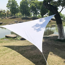 Triangolo vela parasole impermeabile giardino cortile, all' aperto, campeggio, picnic, con corda, bianco