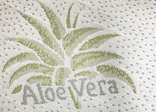 BiancheriaWeb Coprimaterasso Imbottito Elasticizzato Anallergico Federe Cuscino Letto Made Italy Matrimoniale Aloe