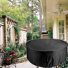YLKCU Fodere per mobili da Giardino Rotonde 130x71 cm, Fodere per mobili da Esterno per Tavolo Impermeabile, Fodere per Patio, Fodere per Tavolo da Giardino Antivento, Anti-UV, Resistent