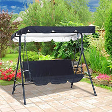 Cuscino per altalena, universale, a 3 posti, di ricambio, impermeabile, durevole, per esterni, giardino, patio, serra, feste, dondolo