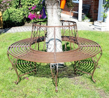 Panca Rotonda in Metallo Panca 120749 Panca-Suolo Panca-Seduta Panca da Giardino Diam. 160 cm Alt. 84 cm